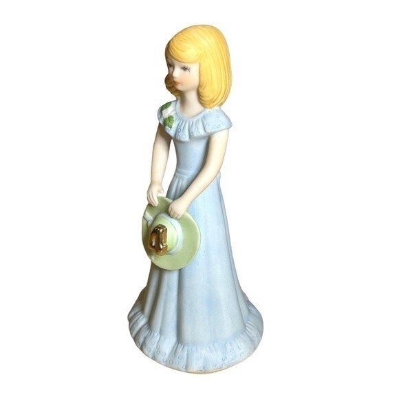 Enesco Growing Up Girls Classic Porcelain Figurine Blonde Birthday Age 14 or 4 - Picture 6 of 13